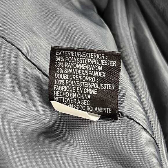 Tahari Arthur S Levine Gray Wide Collar Sheath Dress 4P Short Sleeve Career - Picture 9 of 11